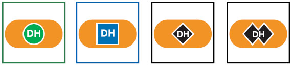 mountain biking Downhill Trails (DH) sign